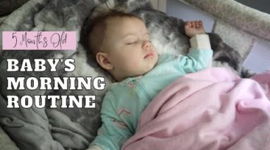 MORNING ROUTINE WITH A 5 MONTH OLD BABY| +2 TODDLERS!| SAHM DAILY ROUTINE| BEE KIND REVIEW
