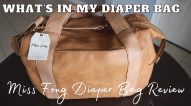 WHAT'S IN MY DIAPER BAG TOTE FOR NEWBORN| REVIEW FOR MISS FONG DIAPER BAG TOTE| MENTAL HEALTH MOM