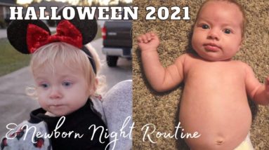 DAY IN THE LIFE WITH A NEWBORN| BABY'S FIRST HALLOWEEN AND NIGHT ROUTINE| MENTAL HEALTH MOM