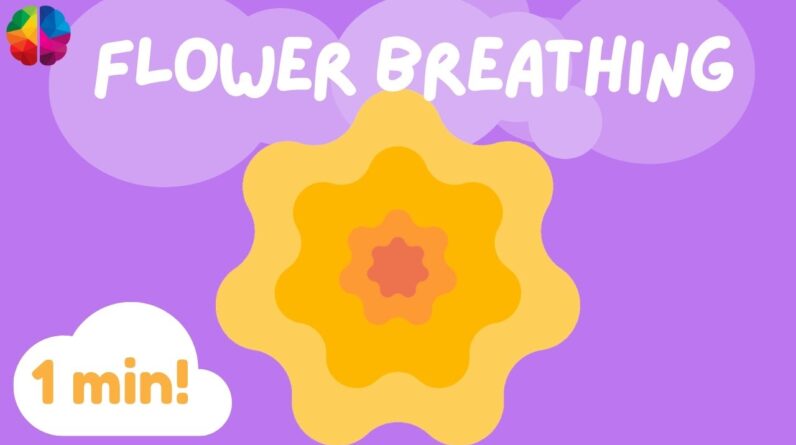 FLOWER Breathing//Calm & Focus for Kids! A Quick Relaxing Mindfulness Exercise